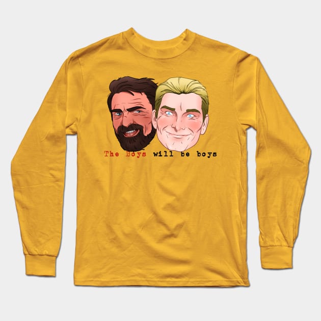 Oh Boy! Long Sleeve T-Shirt by RoboSexual